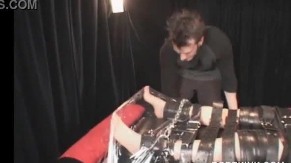 Gaging and nipples clipping for bdsm amateur